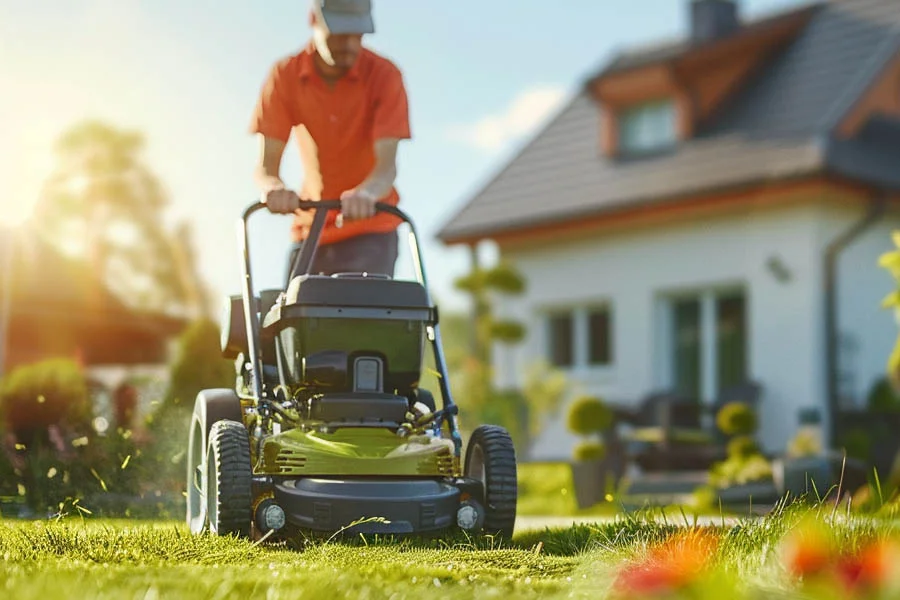 lithium battery powered lawn mowers