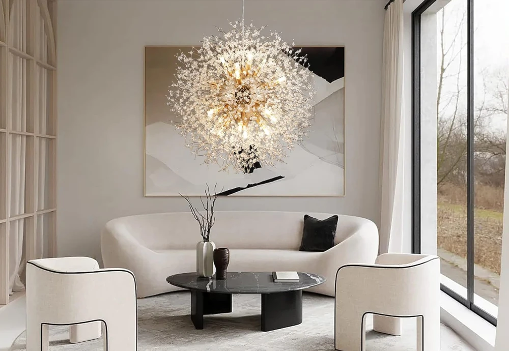 dandelion crystal chandelier