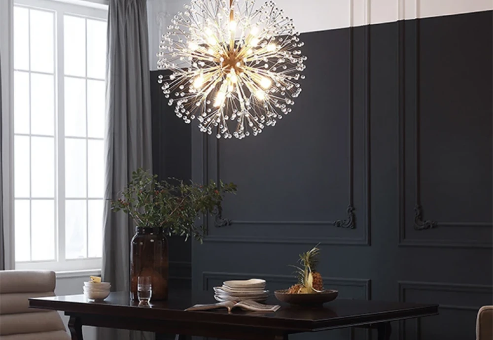 globe crystal chandelier