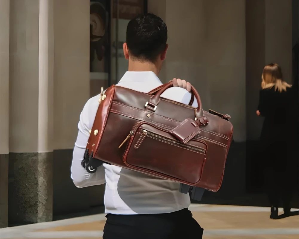 two wheeled luggage